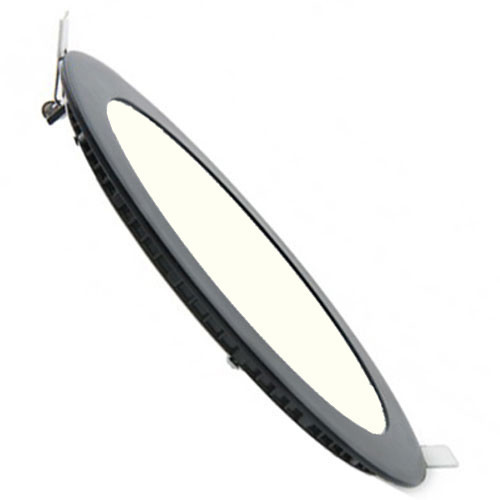 LED Downlight Slim - Inbouw Rond 3W - Natuurlijk Wit 4200K - Mat Zwart - Aluminium - Ø83mm
