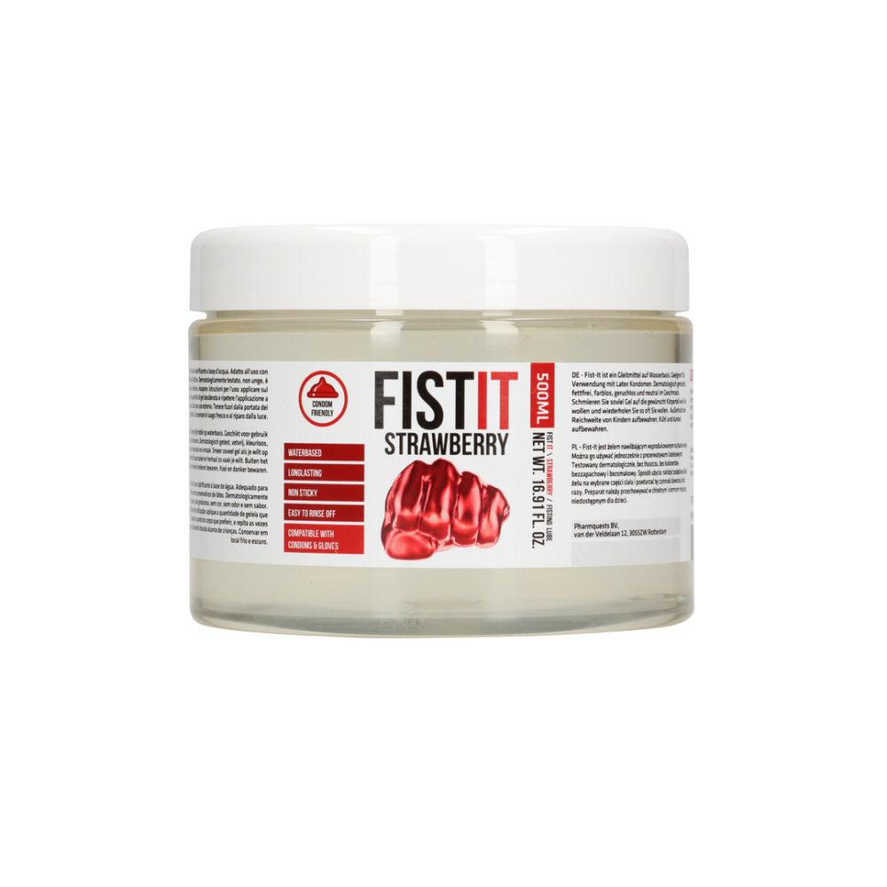 Fist It by Shots Extra Thick Lubricant - Strawberry - 17 fl oz / 500 ml