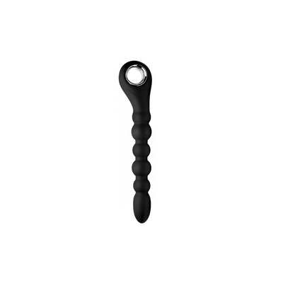 XR Brands Dark Scepter - Vibrating Silicone Anal Beads