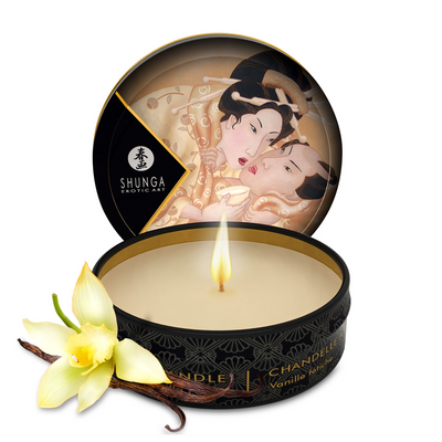 Shunga Mini Massage Candle - Vanilla - 1 oz / 30 ml