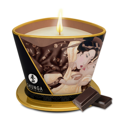 Shunga Massage Candle - Intoxicating Chocolate - 5.7 oz / 170 ml