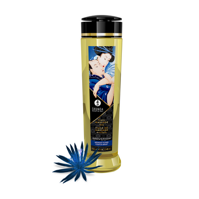 Shunga Erotic Massage Oil - Midnight Flower - 8 fl oz / 240 ml