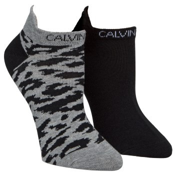 Calvin Klein 2 stuks Libby Leopard Liner Sock