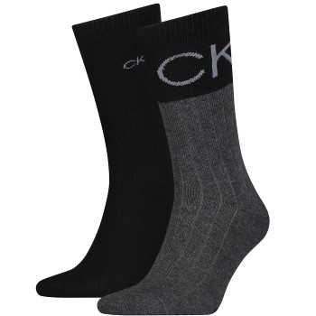 Calvin Klein 2 stuks Colorblock Rib Socks