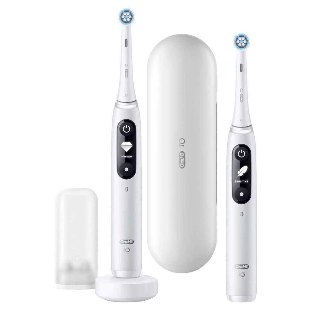 Oral-B iO - 7n - Elektrische Tandenborstel Wit, Duopack