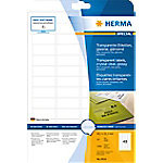 HERMA Transparante folie etiketten 8016 Transparant A4 45,7 x 21,2 mm 25 Vellen 