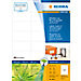 HERMA Etiketten van gerecycled papier 10823 Wit A4 70 x 36 mm 100 Vellen 