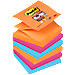 Post-it Super Sticky Z-notes 76 x 76 mm Neon oranje, fuchsia, mediterraans blauw 6 Stuks 