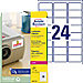 AVERY Zweckform L6141-20 Speciale etiketten A4 Wit 63,5 x 33,9 mm 20 Vellen 