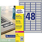 Avery L6009-20 Inventaris etiketten Zelfklevend 45,7 x 21,1mm Zilver 20 Vellen 