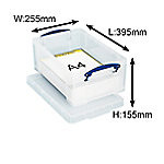 Really Useful Boxes Archiefboxen 5060024801736 Transparant Plastic 25,5 x 39,5 x 15,5 cm