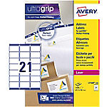 Avery L7160-100 Adresetiketten Zelfklevend 63,5 x 38,1 mm Wit 100 Vellen 