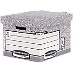 BANKERS BOX System 00810-FFEU Archiefdozen Grijs, wit 33,5 x 40,4 x 29,2 cm 10 Stuks