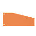 Office Depot Scheidingsstroken Trapezium 2 gaats 10,5 x 24 cm Oranje 100 tabs 2-gaats manillakarton blanco 100 stuks