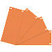 Office Depot Scheidingsstroken 10,5 x 24 cm Oranje 100 tabs 2-gaats manillakarton blanco 100 stuks