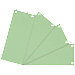 Office Depot Scheidingsstroken 10,5 x 24 cm Groen 100 tabs 2-gaats manillakarton blanco 100 stuks
