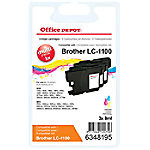 Office Depot Compatibel Brother LC1100 Inktcartridge 3 Kleuren 3 Stuks