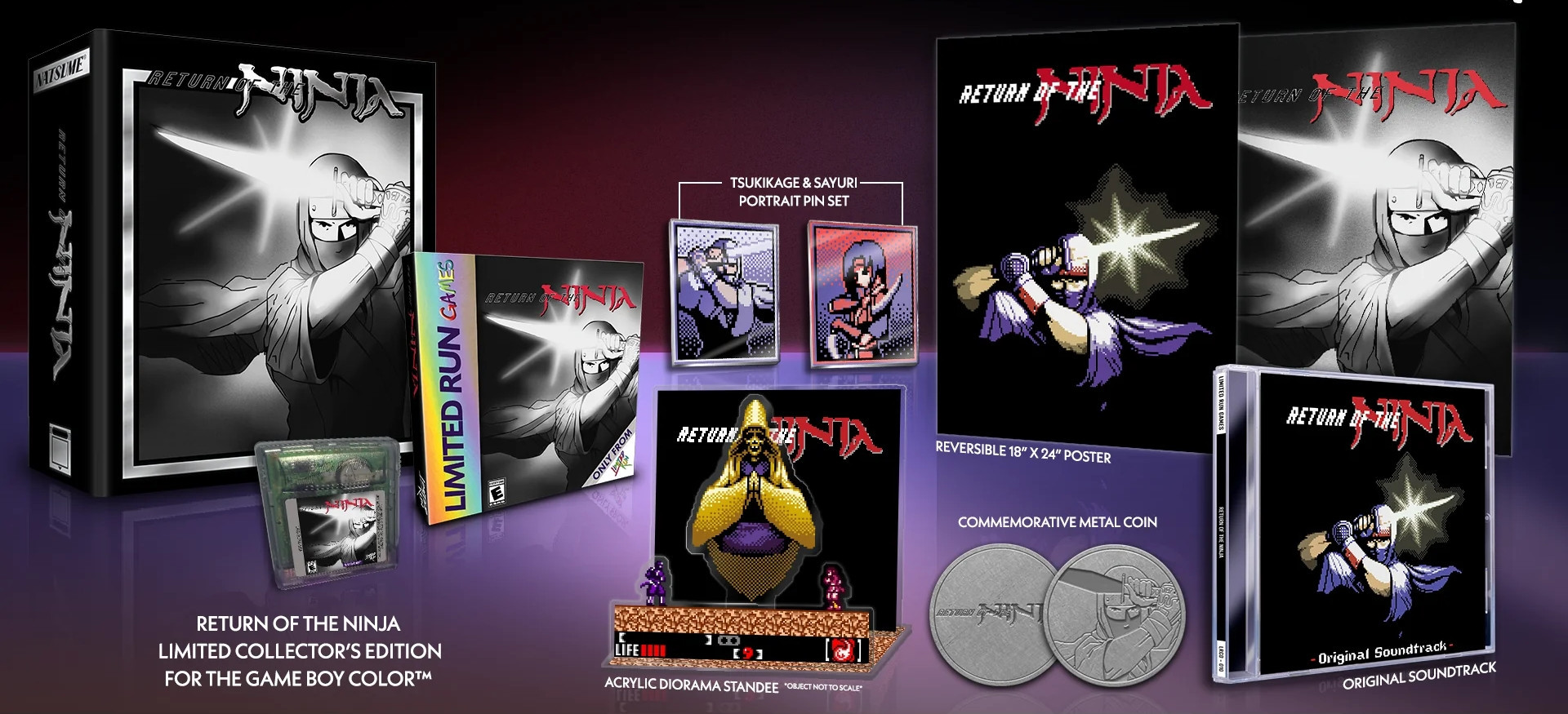 Return of the Ninja Collector's Edition Clear Cartridge (Limited Run Games)