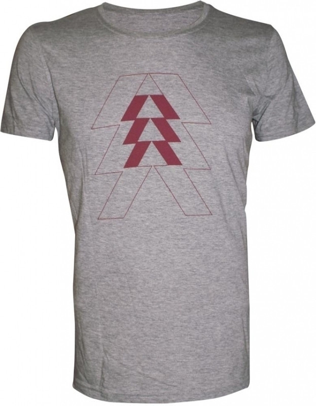 Destiny T-Shirt Grey Melange Vertical Triangle