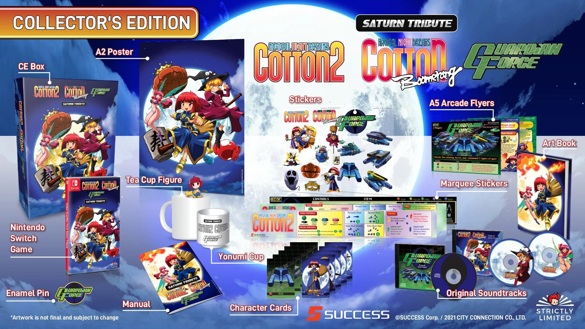 Cotton Guardian Force Saturn Tribute Collector's Edition