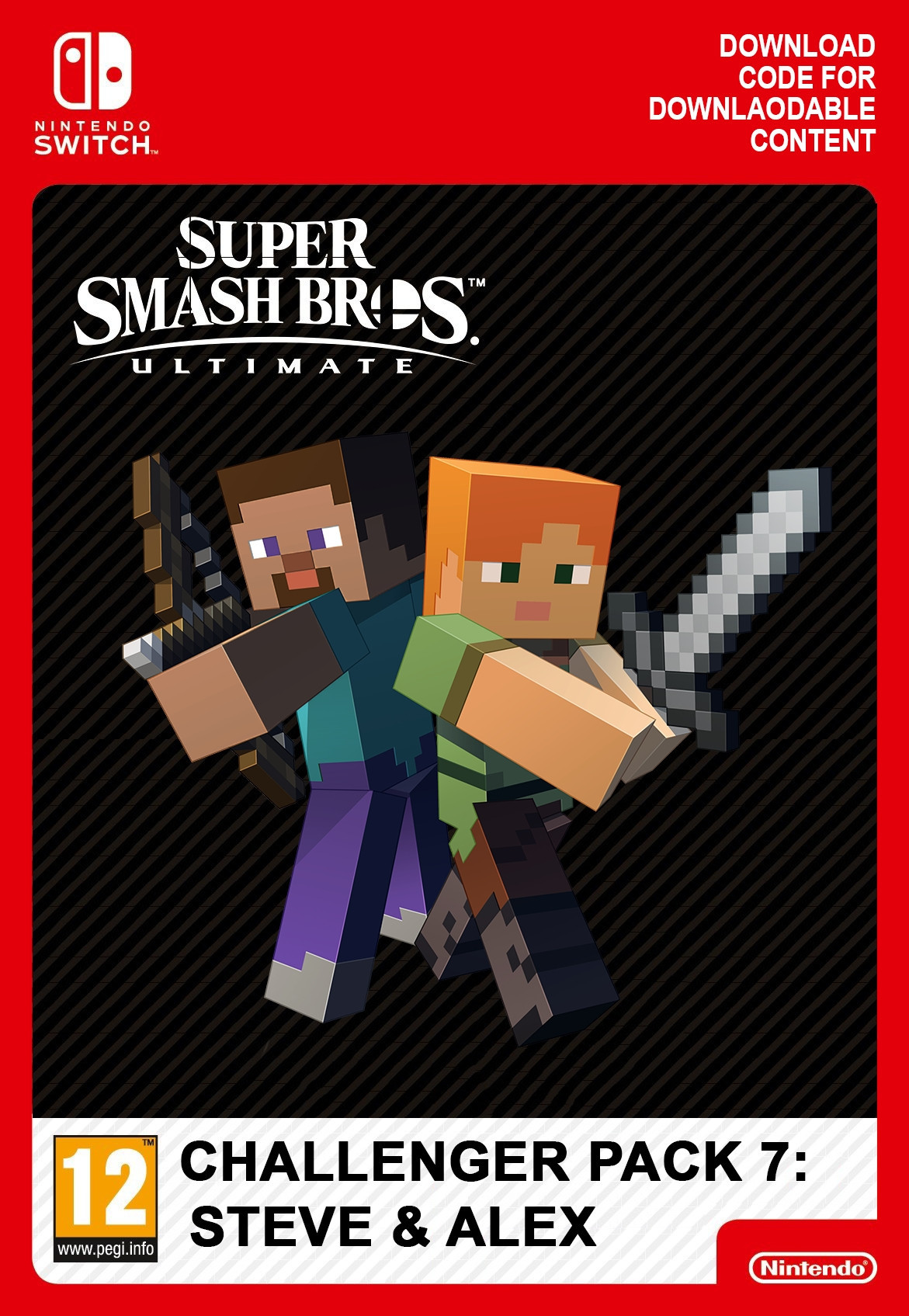 AOC Super Smash Bros. Ultimate: Steve & Alex Challenger Pack DLC (extra content)