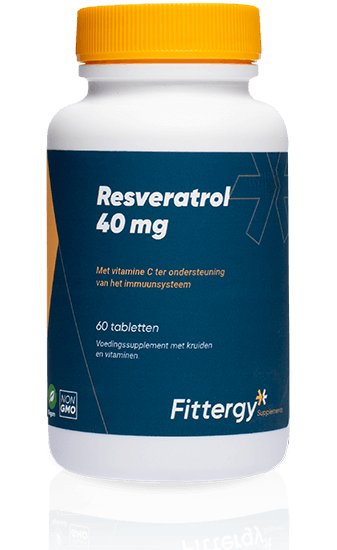 Resveratrol 40 mg (60 tabletten) - Fittergy