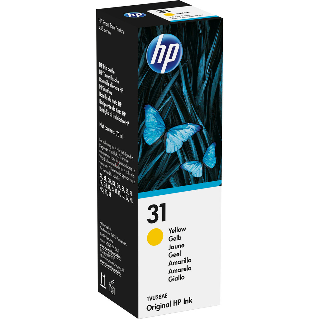 HP 31 Inktflesje Geel