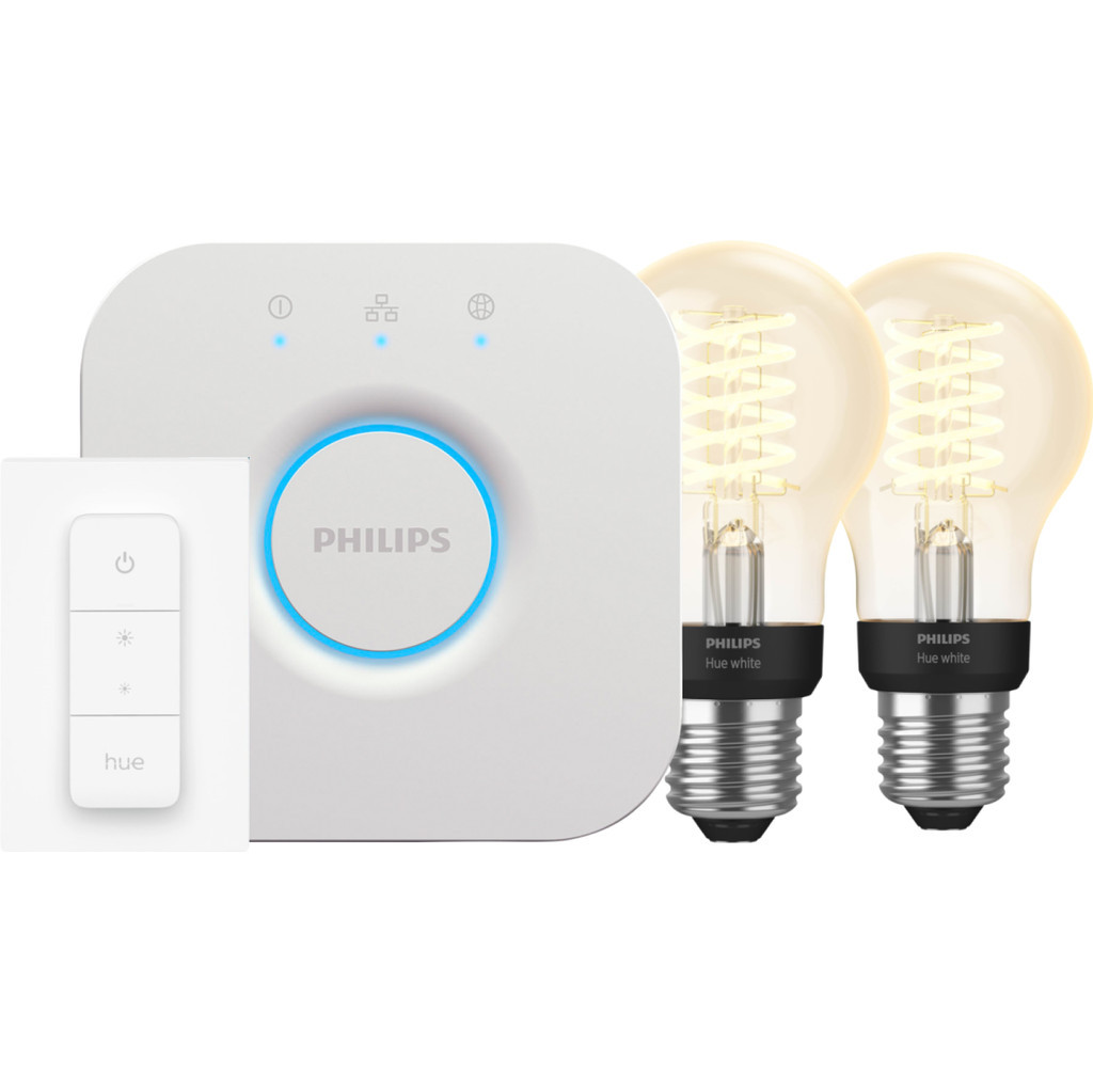 Philips Hue Filament White Globe E27 2-Pack Startpakket