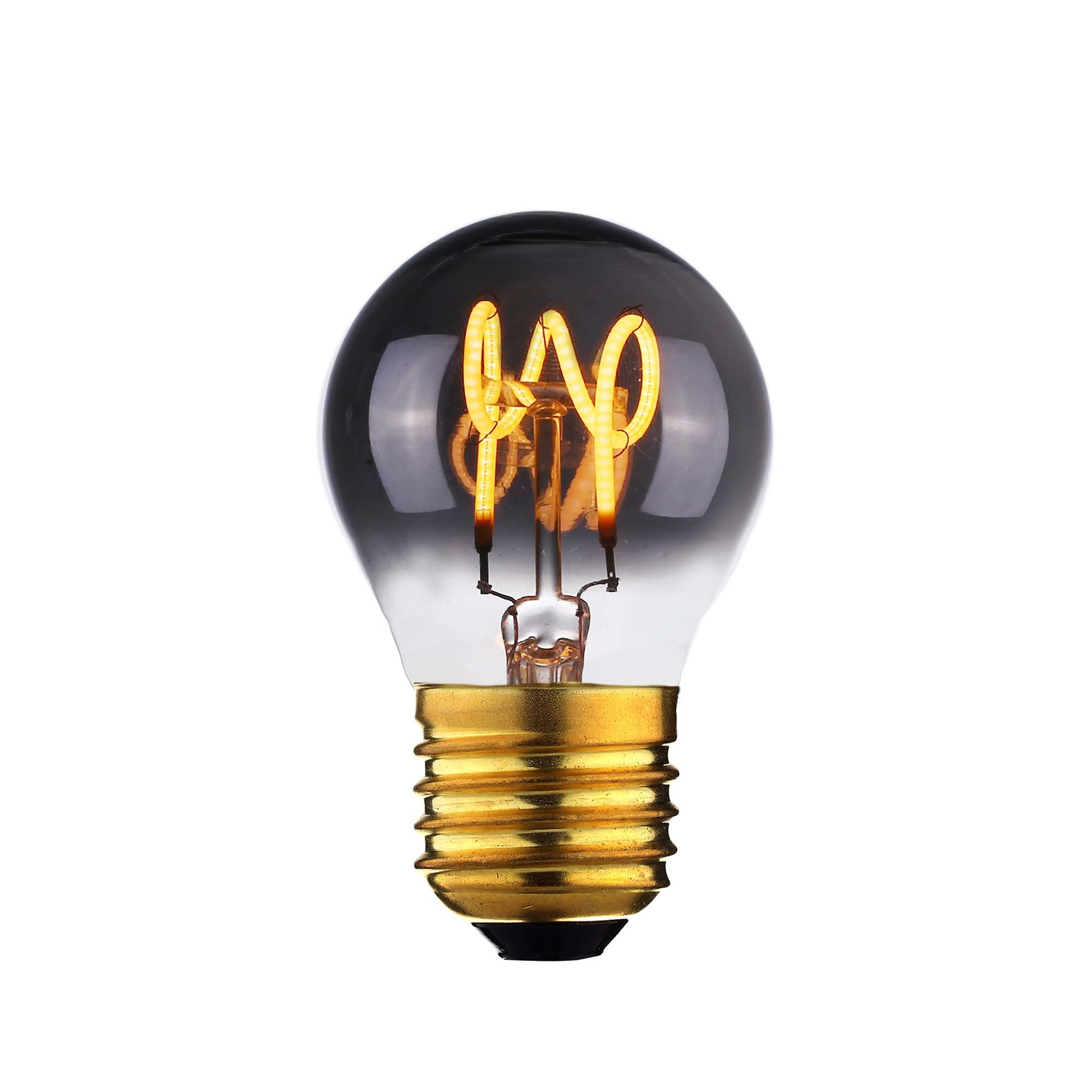 Highlight Lamp LED E27 kogel 4W 60 LM 2200K Dimbaar rook