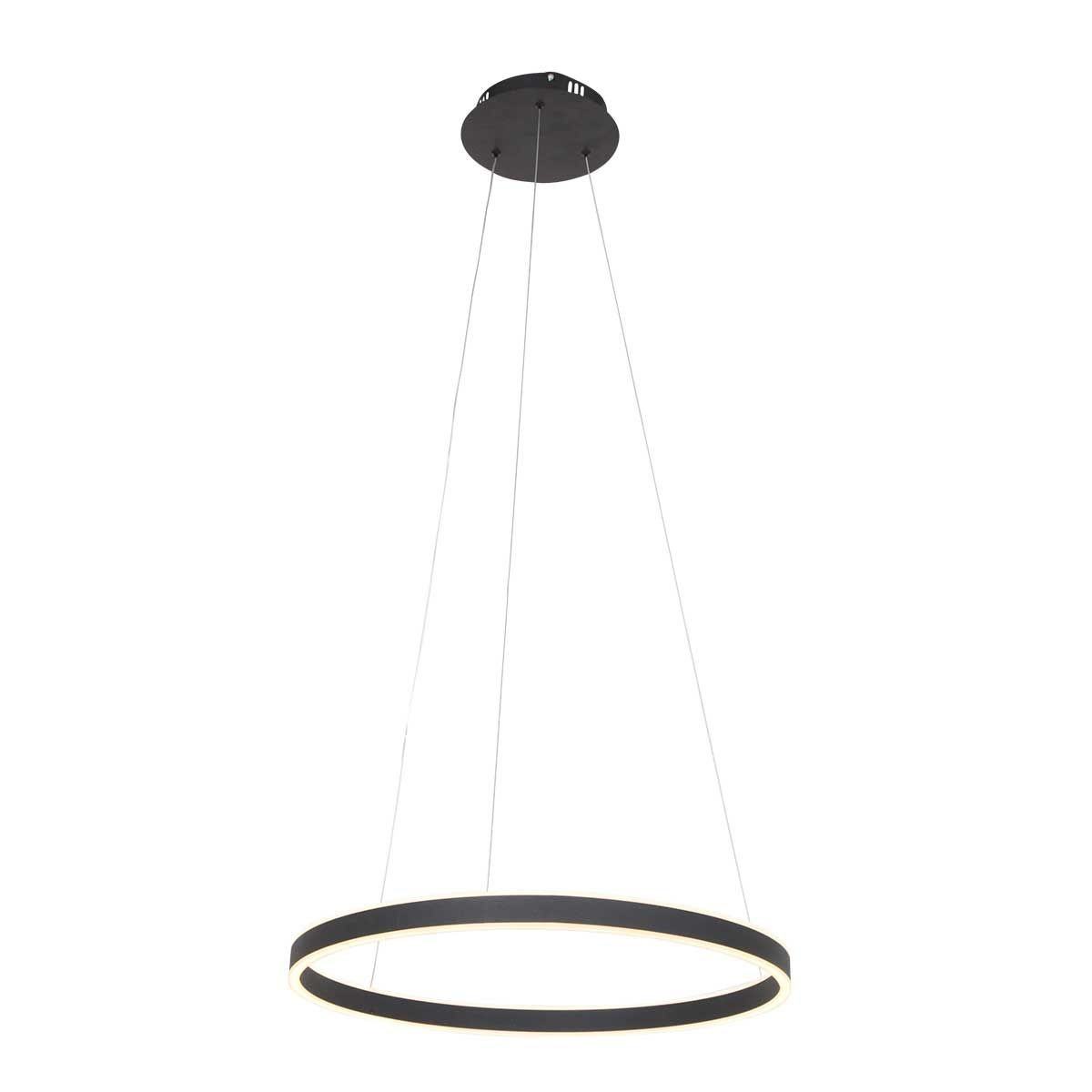 Steinhauer Hanglamp Ringlux Ø 60 cm zwart
