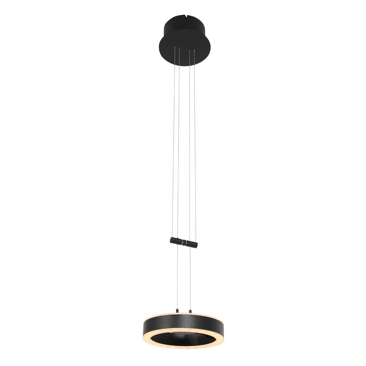 Steinhauer Hanglamp Piola 1 lichts Ø 15 cm zwart