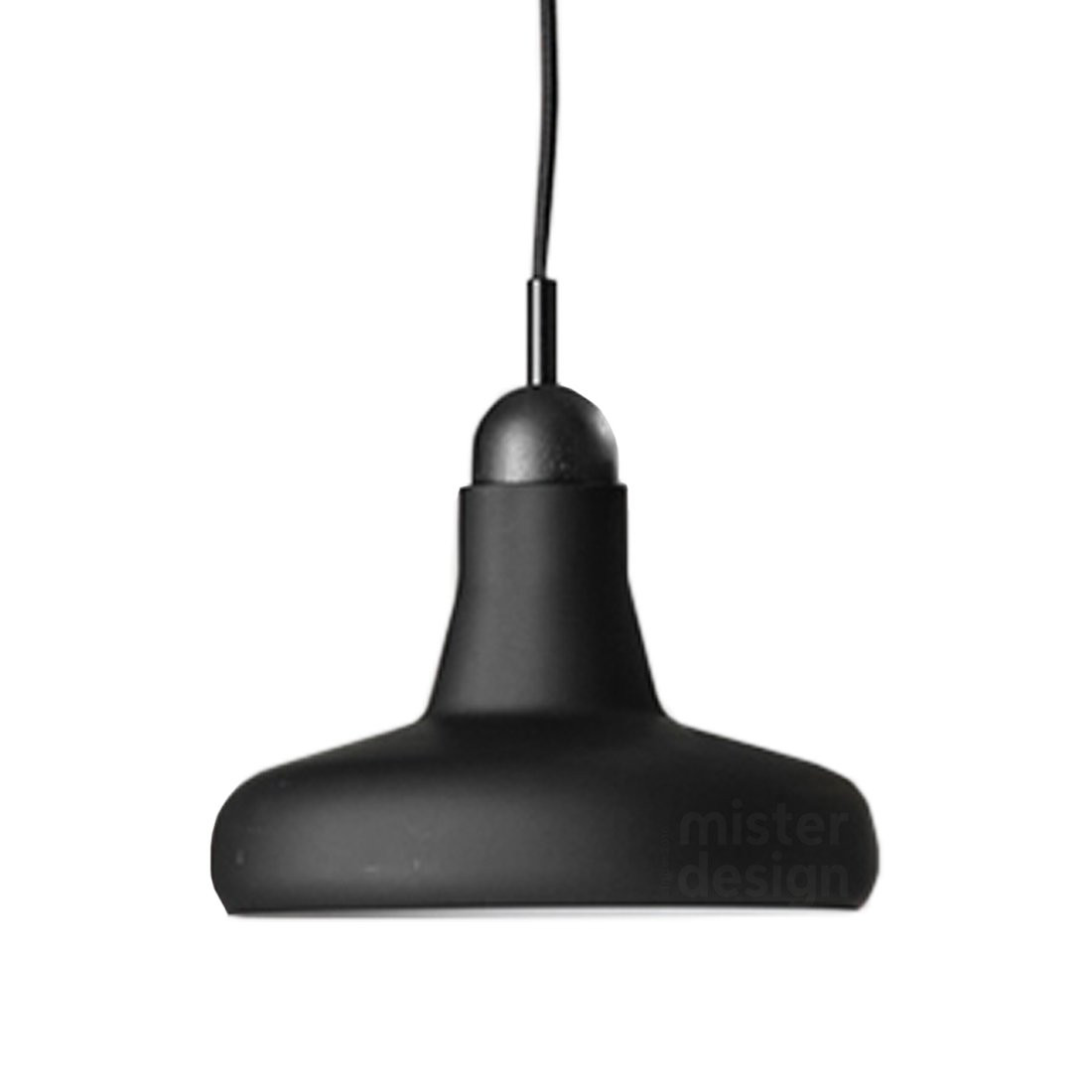 Brokis Shadow Wide Hanglamp XL - Zwart Eiken Mat Opaal Zwart