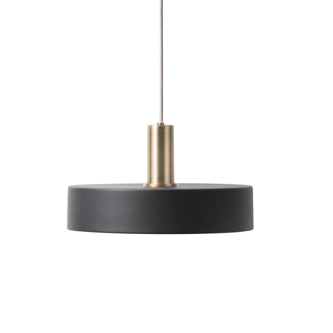 Ferm Living Collect Record Low Hanglamp Messing Zwart