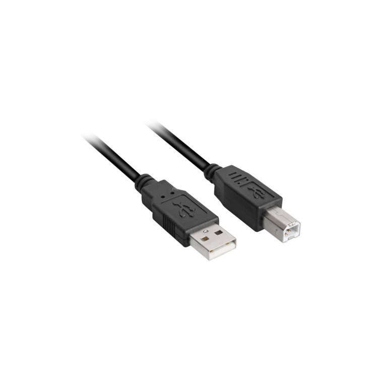 Sharkoon USB-A 2.0 > USB-B kabel 5 meter