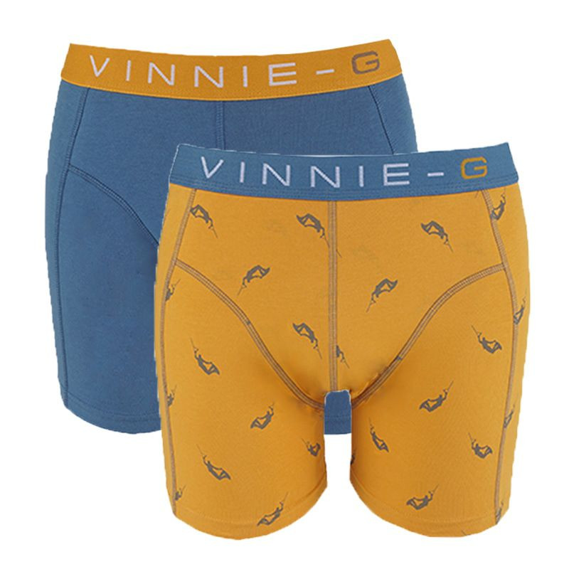 Vinnie-G boxershorts Wakeboard Blue - Print 2-Pack-S