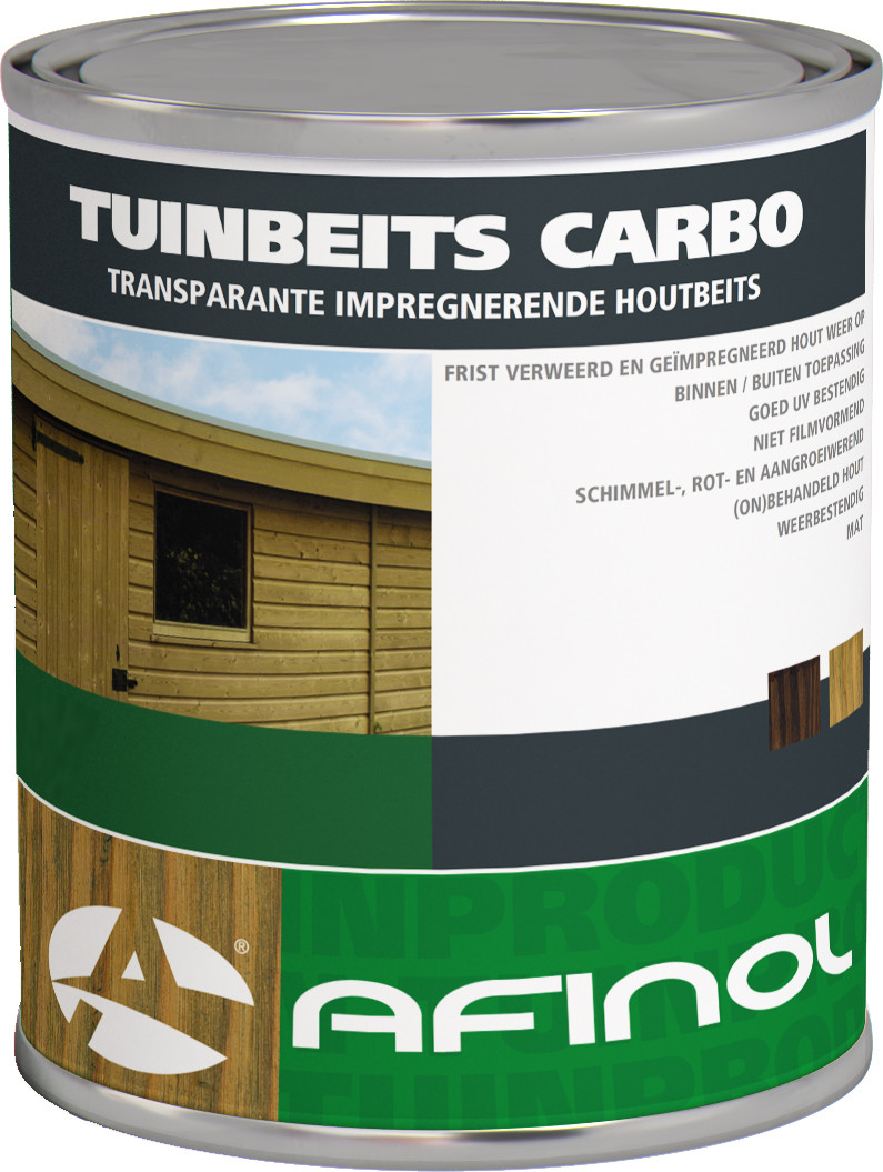 Afinol Tuinbeits Carbo Transparant Bruin 750 ml