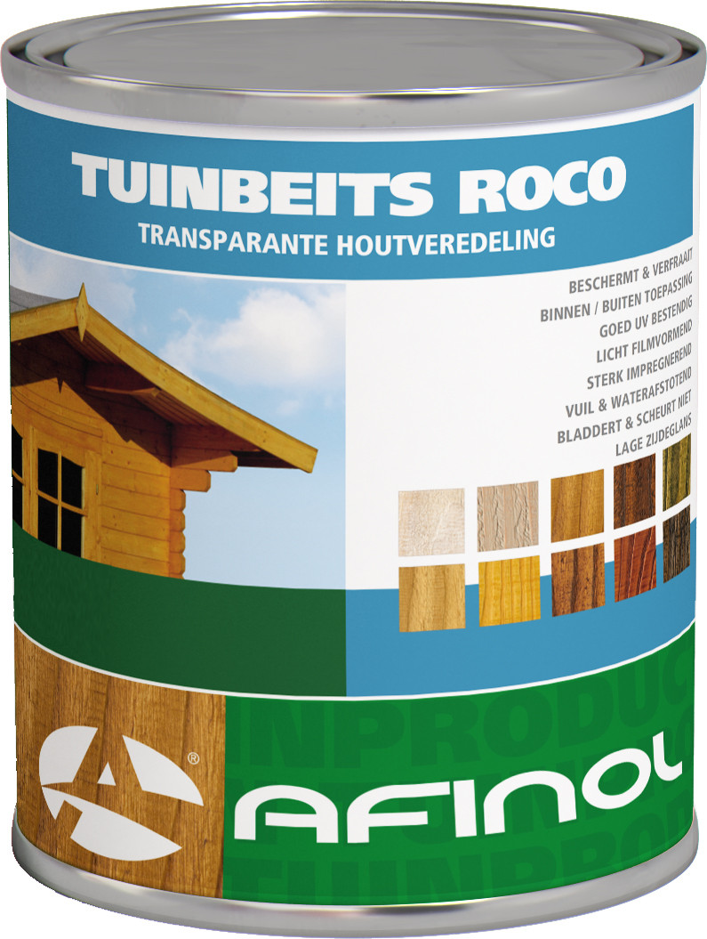 Afinol Tuinbeits Roco Transparant Kastanjebruin 750 ml