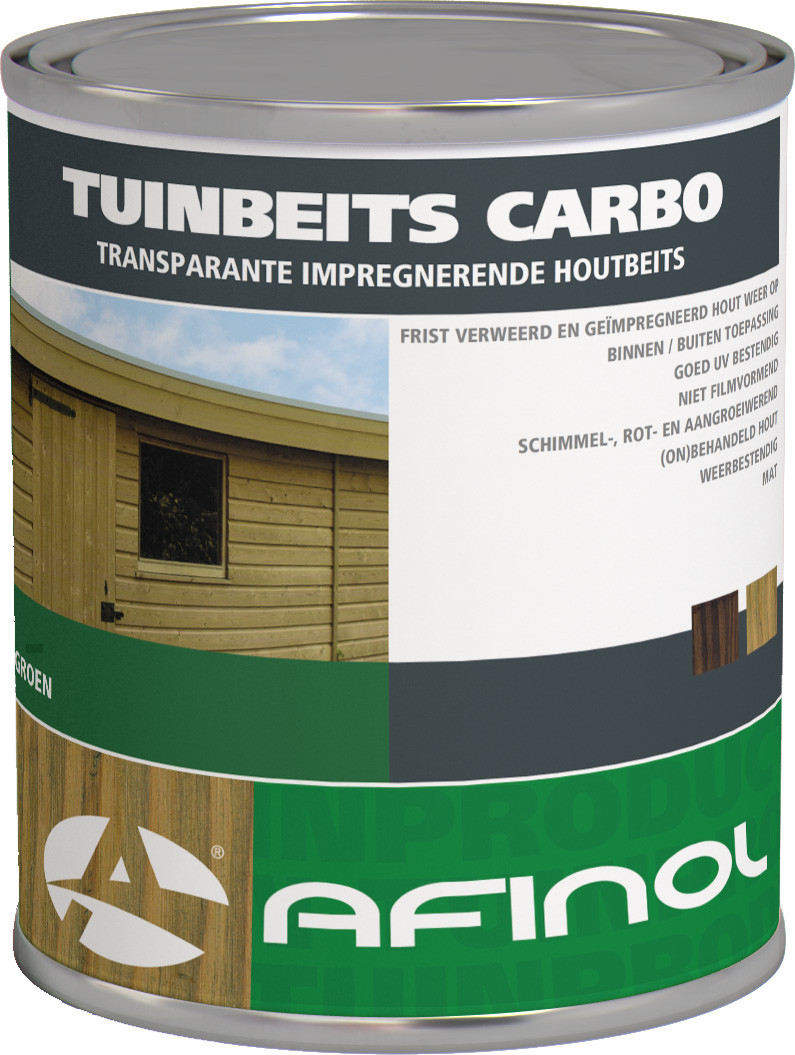 Afinol Tuinbeits Carbo Transparant Groen 750 ml