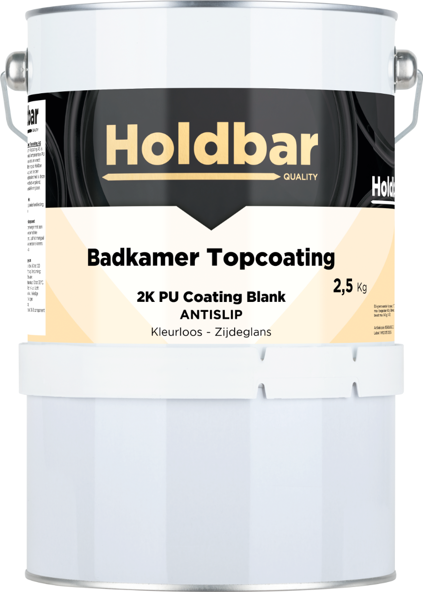 Holdbar Badkamer Topcoating Zijdeglans Antislip 2,5 kg