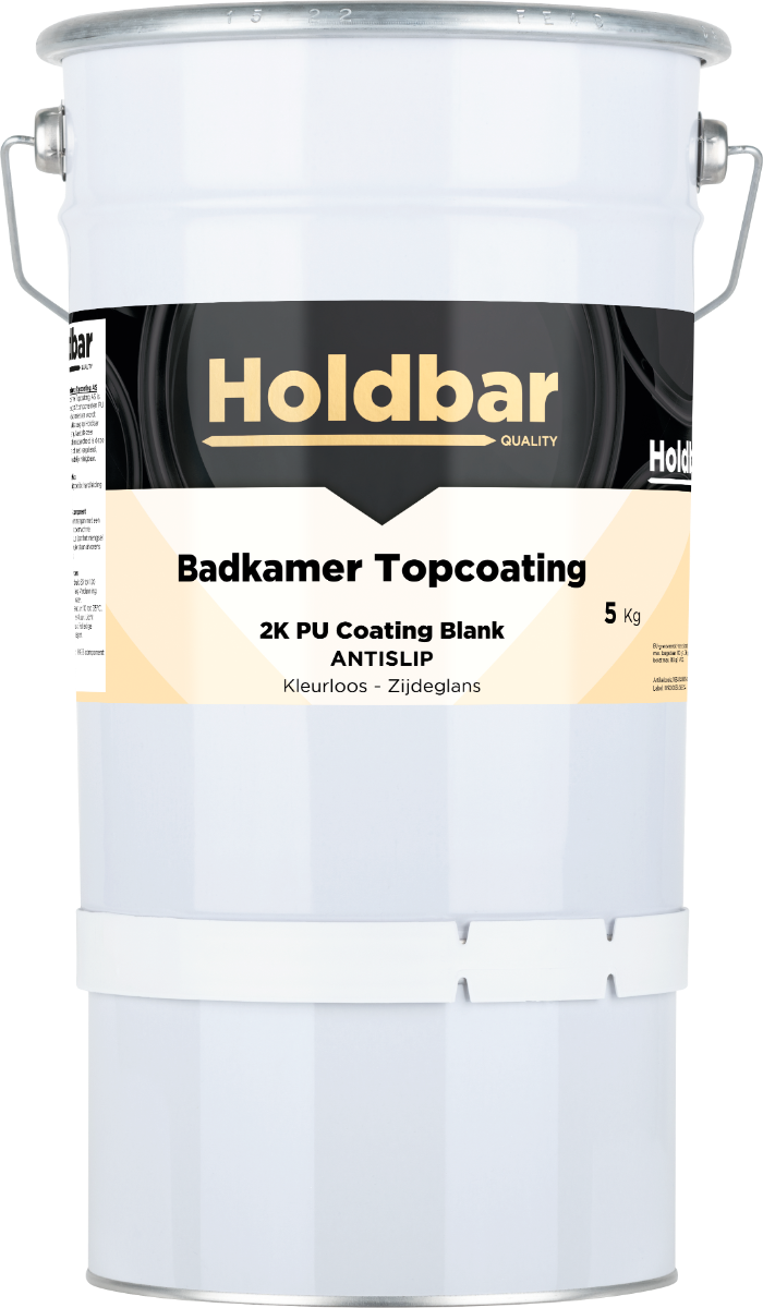 Holdbar Badkamer Topcoating Zijdeglans Antislip 5 kg