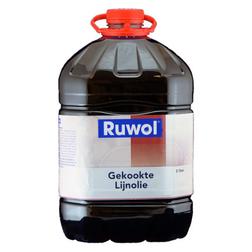 Ruwol Gekookte Lijnolie 5 liter