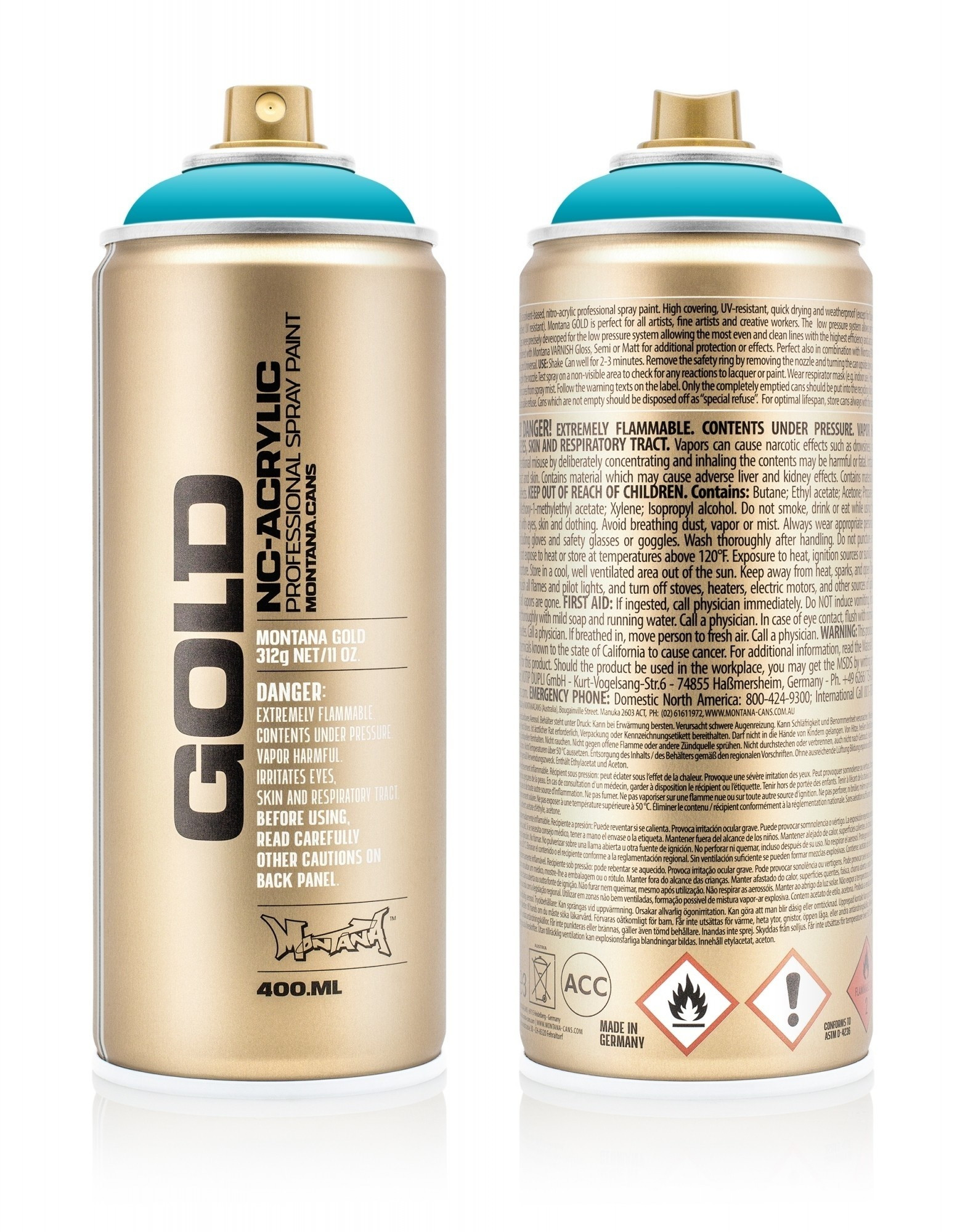 Montana Gold 400ML P2000 100% Cyan