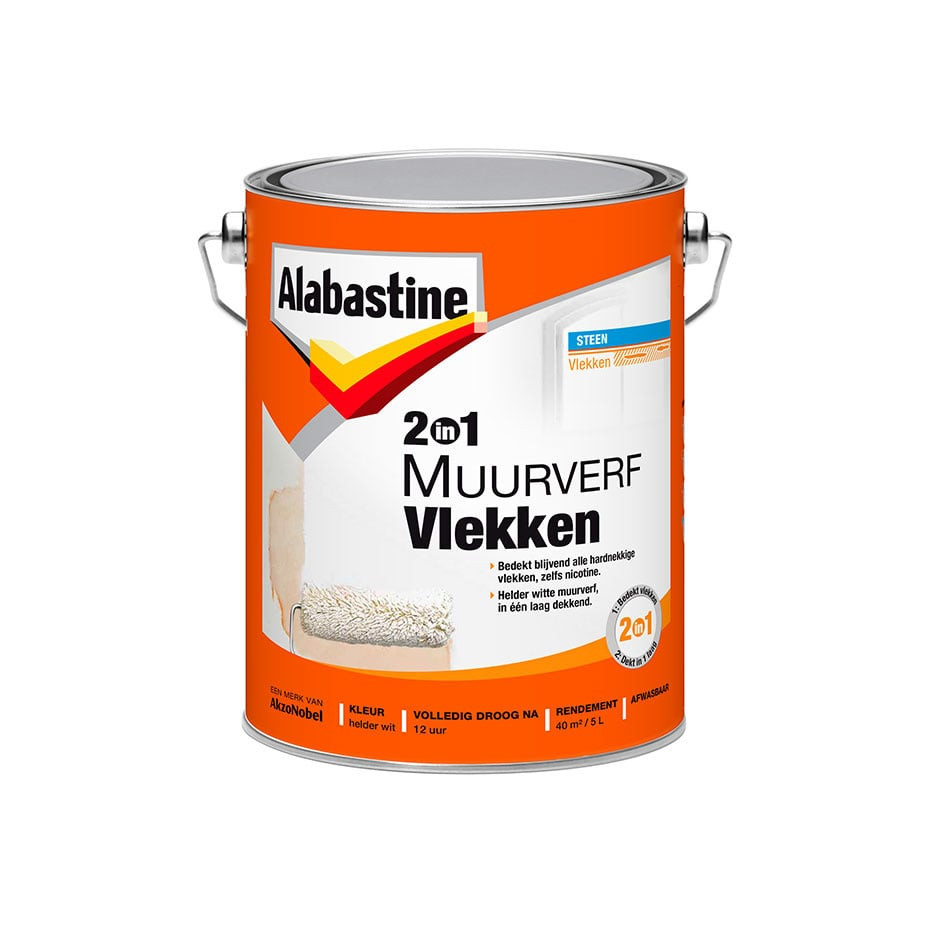 Alabastine 2-in-1 Muurverf Vlekken