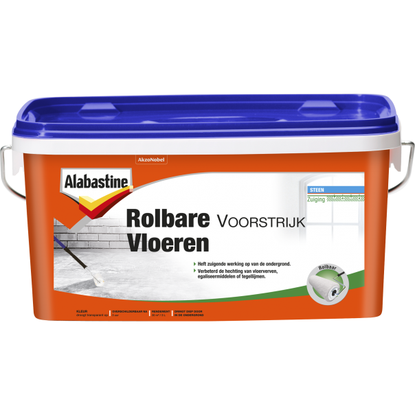 Alabastine Rolbare Voorstrijk Vloeren - 2,5 liter