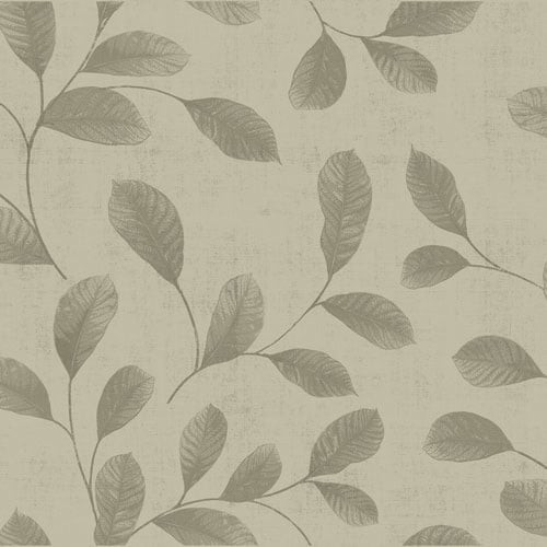 Dutch Wallcoverings Behang Design Leaves Grey-Beige 12020