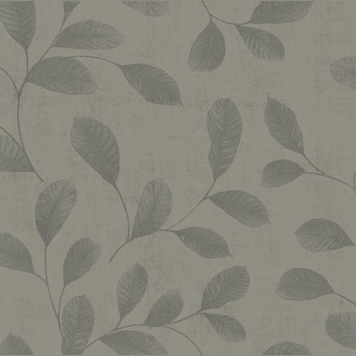 Dutch Wallcoverings Behang Design Leaves Grey 12018