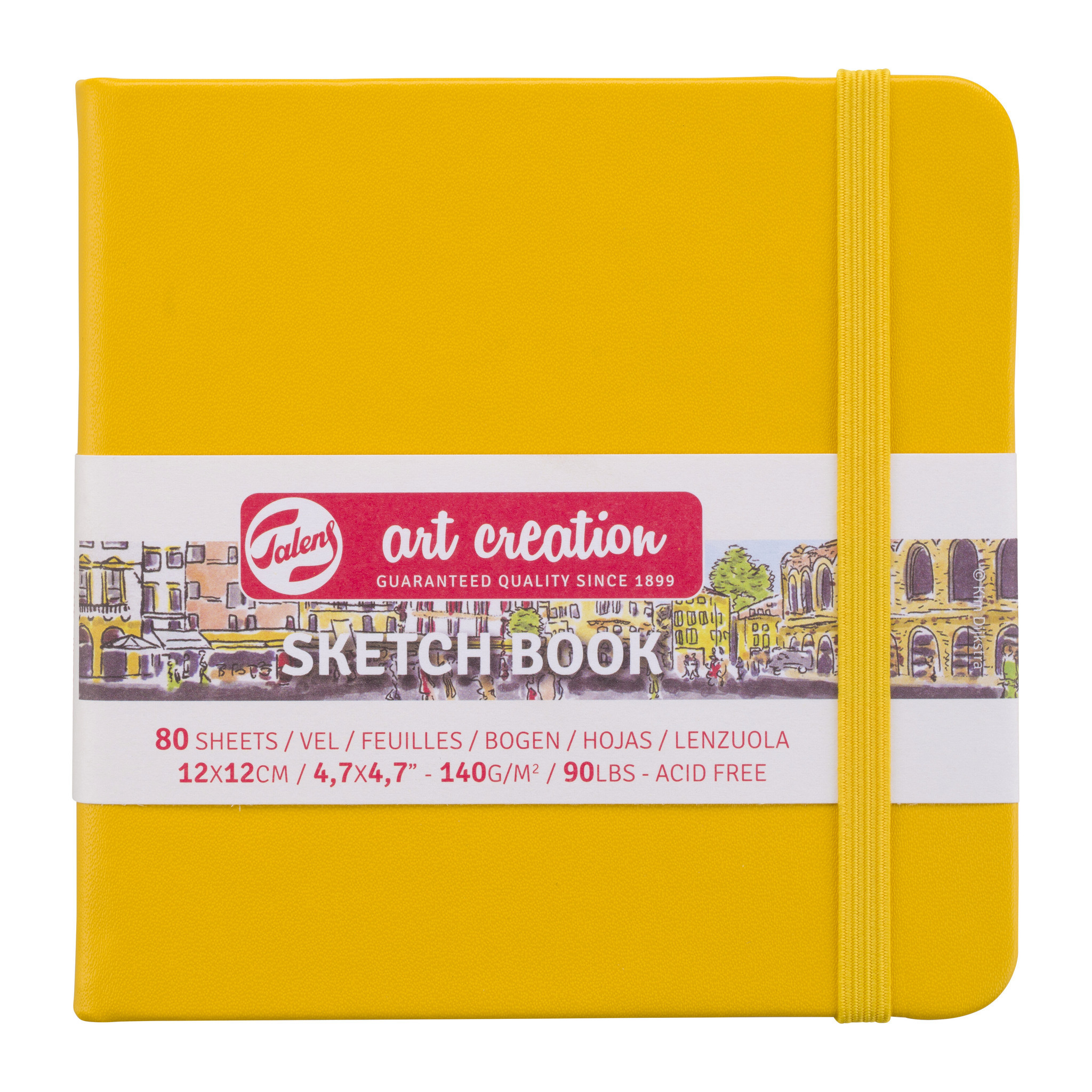 Royal Talens Art Creation Schetsboek Golden Yellow - 12 x 12 cm - 140 gram