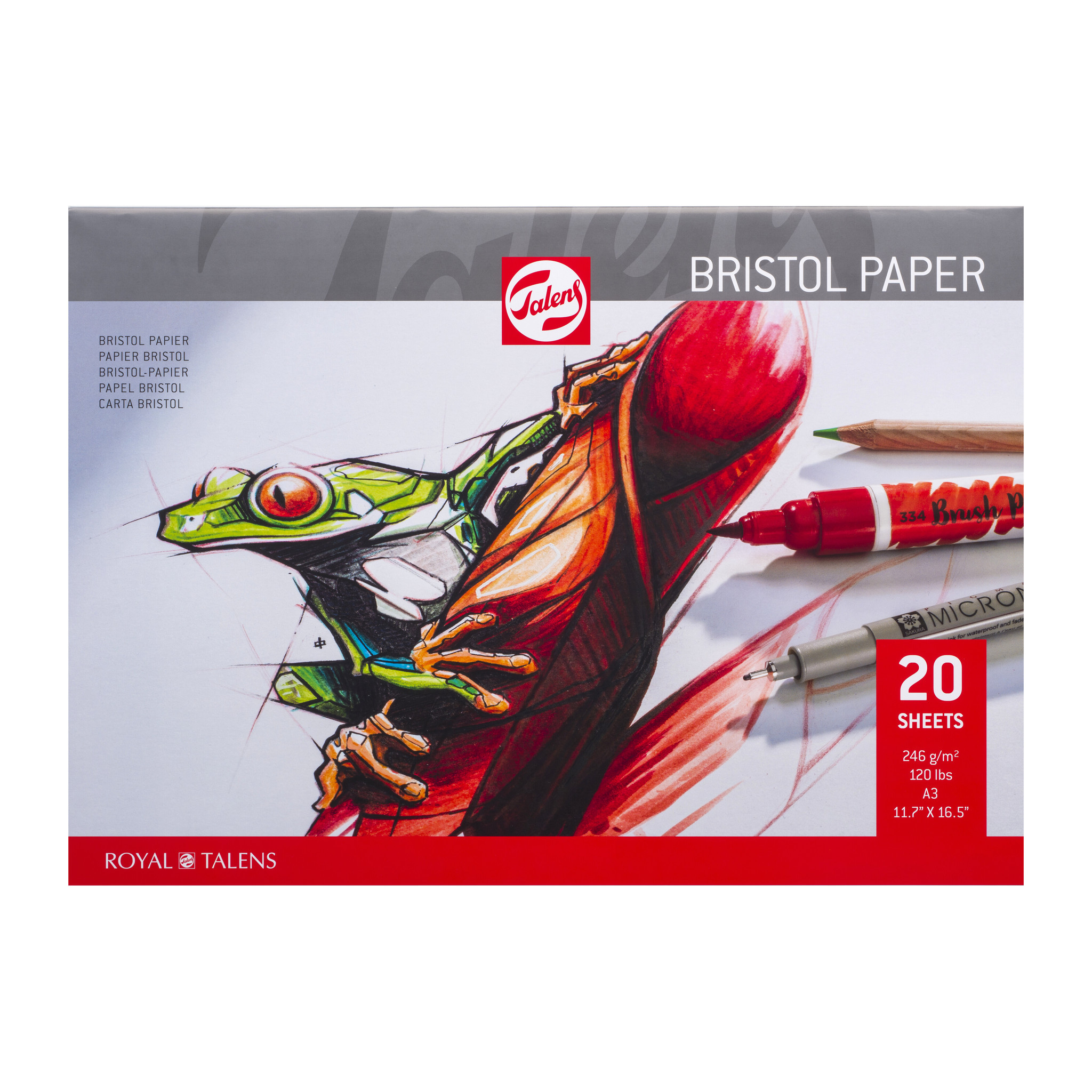 Bristol Papier - A3 - 250 gram - 30 vellen