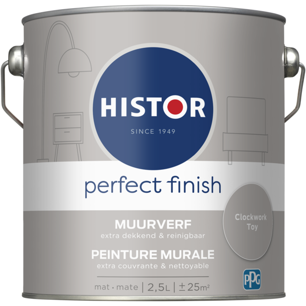 Histor Perfect Finish Muurverf Mat - Shaded Whisper - 2,5 liter