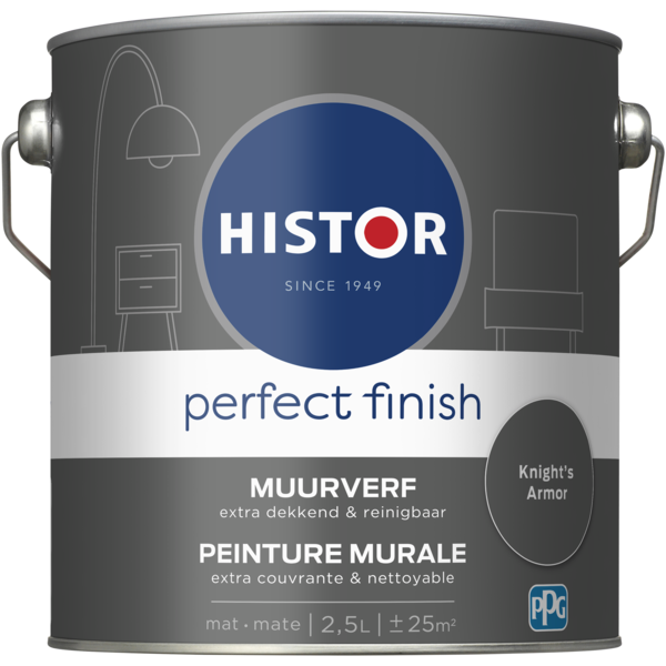 Histor Perfect Finish Muurverf Mat - Knights Armour - 2,5 liter